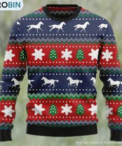 Amazing Horses Ugly Christmas Sweater