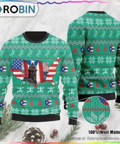 American Puerto Rico Ugly Christmas Sweater