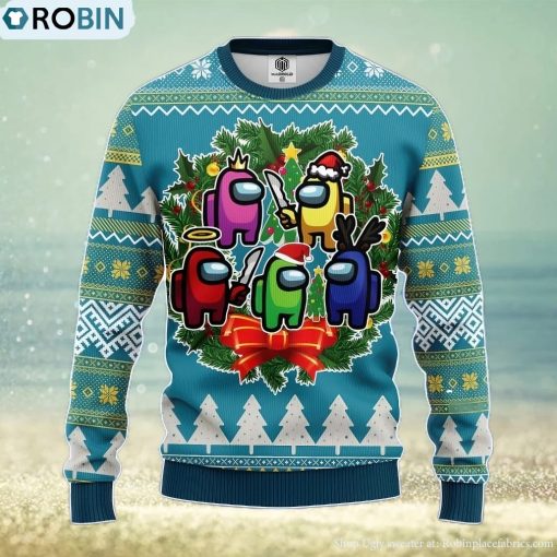 Among Us Winter Ugly Christmas Sweater Amazing Gift Men And Women Christmas Gift