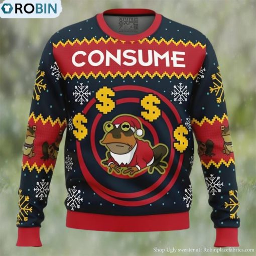 Anime Hypnotoad Consume Futurama Ugly Christmas Sweater