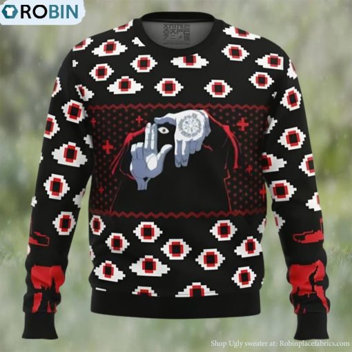 Anime Sweater Alucard Eyes Hellsing Ugly Christmas Sweater