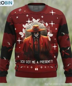 Anime Sweater Alucard Hellsing Ugly Christmas Sweater