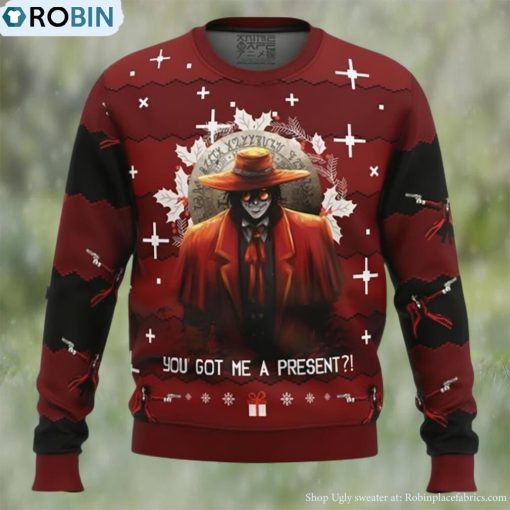 Anime Sweater Alucard Hellsing Ugly Christmas Sweater