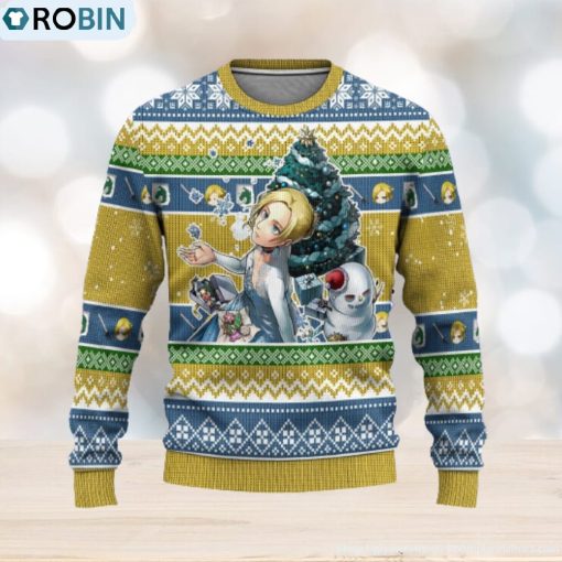 Annie Leonhart Attack on Titan Anime Xmas Women Mens Ugly Christmas Sweater