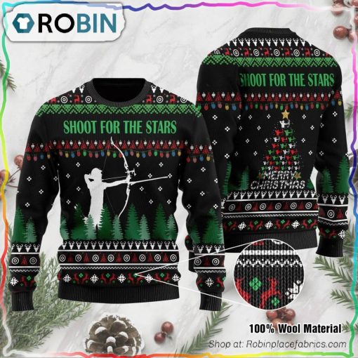 Archer Using Compound Ugly Christmas Sweater