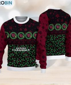Arizona Cardinals Fans Pattern Holiday Knitted Christmas Sweater