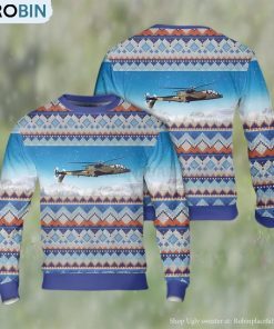 Army Lockheed AH 56 Cheyenne Ugly Christmas Sweater