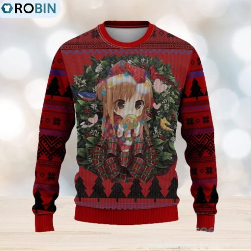 Asuna Sword Art Online Mc Thanksgiving Women Mens Ugly Christmas Sweater