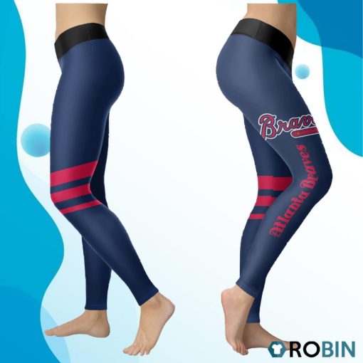Atlanta Braves Women 3D Printed Leggings Sports