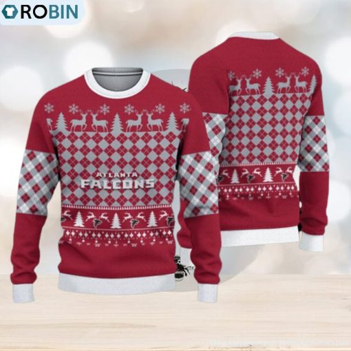 Atlanta Falcons Christmas Pattern 3D Warm Ugly Sweater