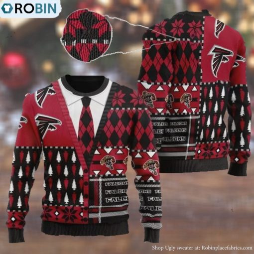 Atlanta Falcons NFL American Football Team Cardigan Style 3D Men And Women Ugly Sweater Days