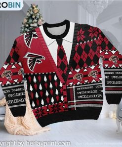Atlanta Falcons NFL American Football Team Cardigan Style 3D Men And Women Ugly Sweater Days
