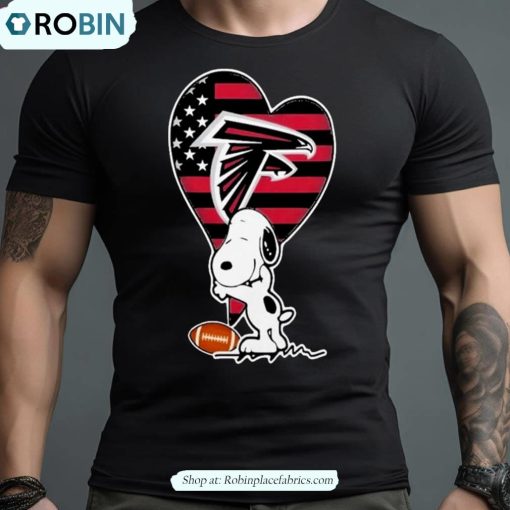 Atlanta Falcons Snoopy Love Football Sports Shirt