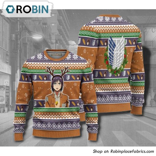 Attack On Titan Sasha Blouse Anime Christmas Ugly Sweater