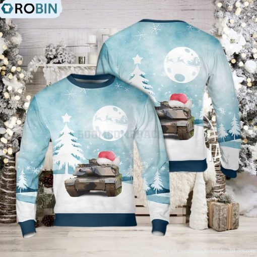 Australian Army M1A1 Abrams Tank Ugly Christmas Sweater