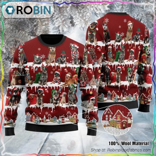 Australian Cattle Ugly Christmas Sweater