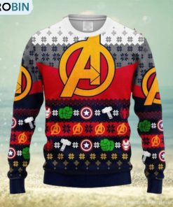 Avengers Team Ugly Christmas Sweater Avengers Team Ugly Christmas Sweater