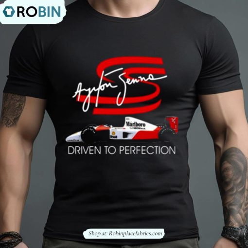 Ayrton Senna Driven To Perfection Signature Shirt
