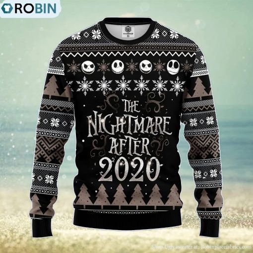 B&W Nightmare Before 2021 Ugly Christmas Sweater Amazing Gift Men And Women Christmas Gift