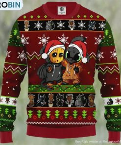 Baby Groot And Toothless Unicorn Ugly Christmas Sweater, Xmas Sweatshirt Baby Groot And Toothless Unicorn Ugly Christmas Sweater, Xmas Sweatshirt
