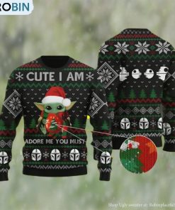 Baby Yoda Cute I Am The Baby Yoda Ugly Christmas Sweater