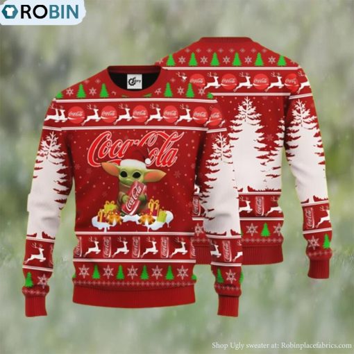 Baby Yoda Hug Coca Cola Ugly Christmas Sweater