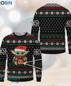 Baby Yoda Mcdonald’s Merry Ugly Christmas Sweater Gift For Men Women