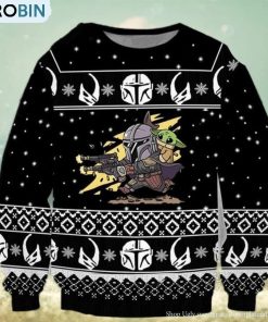 Baby Yoda Pew Pew Star Wars Funny Christmas Ugly Sweater Baby Yoda Pew Pew Star Wars Funny Christmas Ugly Sweater
