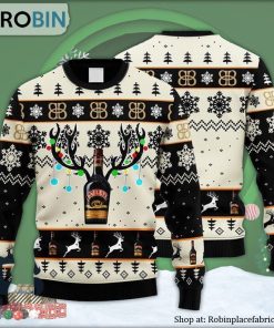 Baileys Reindeer Snowy Night Ugly Christmas Sweater