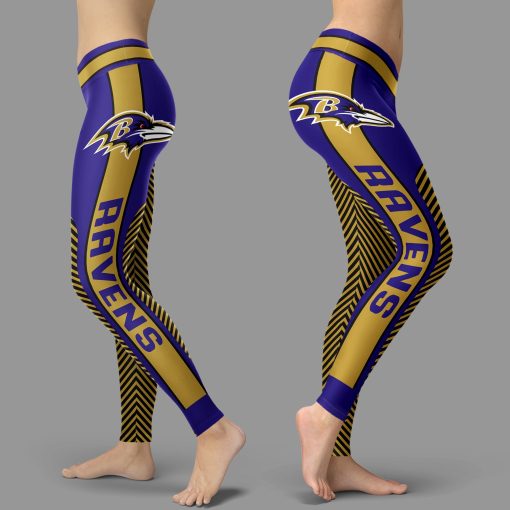 Baltimore Ravens Team High Waist Leggings for Women