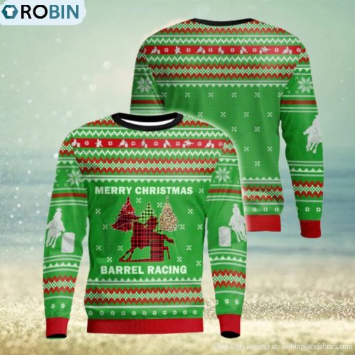 Barrel Racing Ugly Christmas Sweater