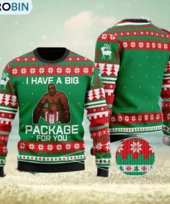 Barry Wood Christmas Sweater Big Black Guy I Have A Package For You Wool Ugly Sweatshirt Barry Wood Christmas Sweater Big Black Guy I Have A Package For You Wool Ugly Sweatshirt
