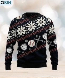 Baseball Ugly Christmas Sweater 3D Gift Christmas Funny
