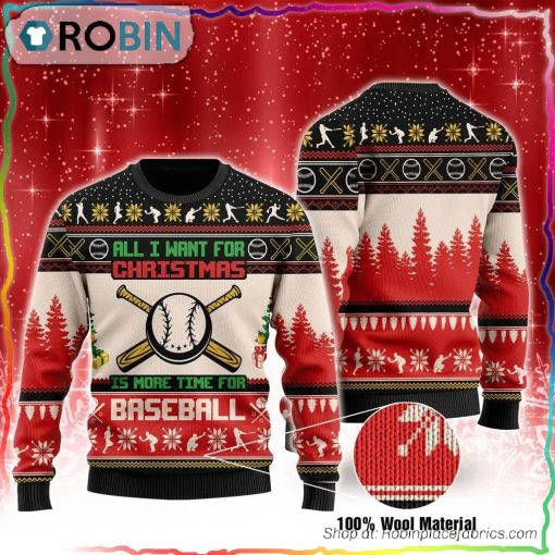 Baseball Ugly Christmas Sweater