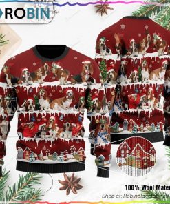 Basset Hound Ugly Christmas Sweater