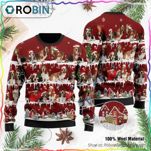 Basset Hound Ugly Christmas Sweater