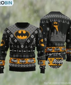 Batman The Dark Knight Ugly Christmas Sweater Batman The Dark Knight Ugly Christmas Sweater