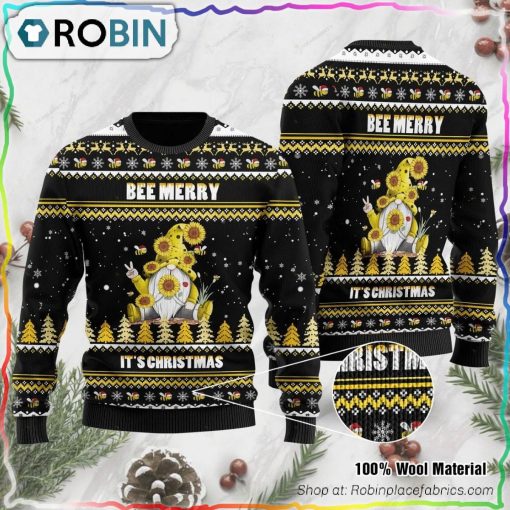 Bee Merry It’s Christmas Ugly Christmas Sweater