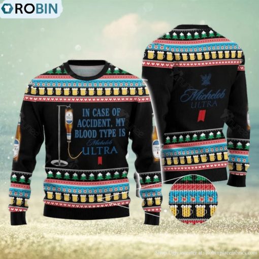Beer Ugly Christmas Sweater Michelob Ultra Gift Christmas