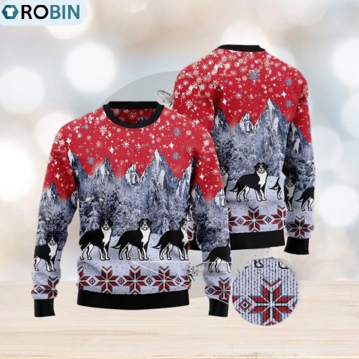 Bernese Mountain Dog Snow Ugly Christmas Sweater Gift Men Women