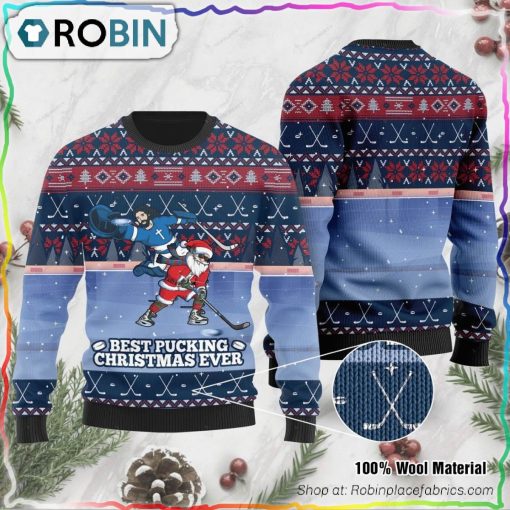 Best Pucking Christmas Ever Ugly Christmas Sweater