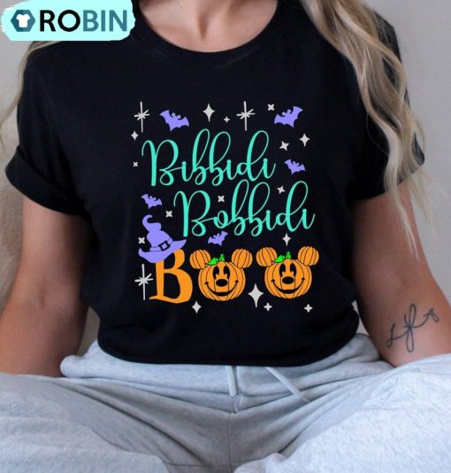 Bibbidi Bobbidi Boo Disney Shirt, Halloween Matching T-shirt Long Sleeve