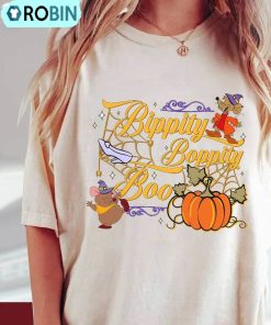 Bibbidi Bobbidi Boo Jaq And Gus Shirt, Halloween Crewneck Tee Tops