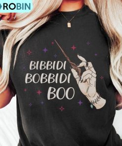 Bibbidi Bobbidi Boo Shirt, Retro Witchy Halloween Long Sleeve Unisex T Shirt