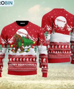 Bigfoot Mery Squatchmas Ugly Christmas Sweater For Men And Women Bigfoot Mery Squatchmas Ugly Christmas Sweater For Men And Women