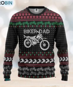 Biker Dad Braaap Ugly Christmas Sweater Gift For Men Women
