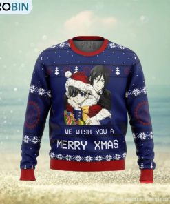 Black Butler Merry Xmas Ugly Christmas Sweaters
