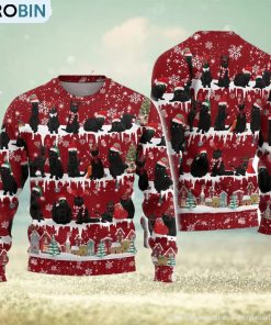 Black Cat Funny Ugly Christmas Sweater Men And Women Christmas Gift Sweater Black Cat Funny Ugly Christmas Sweater Men And Women Christmas Gift Sweater