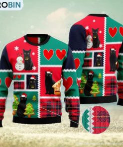 Black Cat Snow Special Design Gift For Cat’s Lover Christmas 3D Sweater Gift For Christmas Black Cat Snow Special Design Gift For Cat’s Lover Christmas 3D Sweater Gift For Christmas