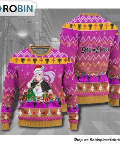 Black Clover Noelle Anime 3D Printed Ugly Christmas Sweater